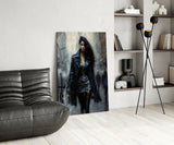 Walk Womenly Glass Wall Art || Designers Collection