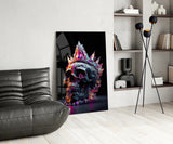 Diamond Skull Glass Wall Art || Designers Collection