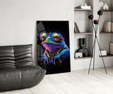 Cool Frog Glass Wall Art || Designers Collection