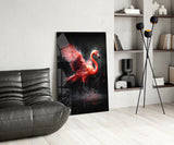 Flamingo Glass Wall Art || Designer's Collection