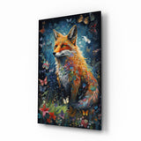 The Fox Glass Wall Art || Designer's Collection