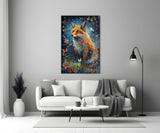 The Fox Glass Wall Art || Designer's Collection