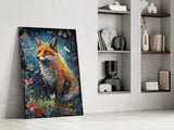 The Fox Glass Wall Art || Designer's Collection