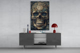 The Skull Glass Wall Art || Designer's Collection