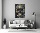 The Skull Glass Wall Art || Designer's Collection