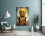 Robocute Glass Wall Art || Designer's Collection