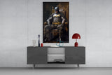 Batman in the Throne Glass Wall Art || Designer's Collection