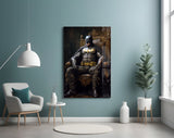 Batman in the Throne Glass Wall Art || Designer's Collection