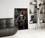 Batman in the Throne Glass Wall Art || Designer's Collection