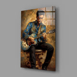 Elvis Presley Glass Wall Art || Designer's Collection