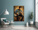 Elvis Presley Glass Wall Art || Designer's Collection