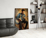 Elvis Presley Glass Wall Art || Designer's Collection