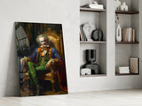 Clown and the Throne Glass Wall Art || Designer's Collection