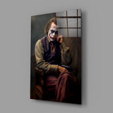 Joker the Thinker Glass Wall Art || Designer's Collection