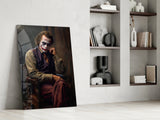 Joker the Thinker Glass Wall Art || Designer's Collection