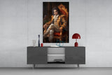 Michael Jackson in the Throne Glass Wall Art || Designer's Collection