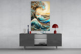 Waves, Trees or Mountains Glass Wall Art || Designer's Collection