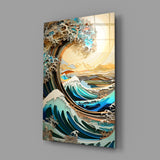 Waves, Trees or Mountains Glass Wall Art || Designer's Collection