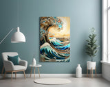 Waves, Trees or Mountains Glass Wall Art || Designer's Collection