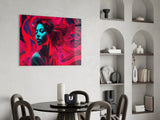 Red Feelings Glass Wall Art || Designer's Collection