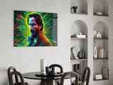 Keanu Reeves Glass Wall Art || Designer's Collection