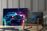 Cadillac Glass Wall Art || Designer's Collection