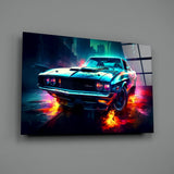 1970 Dodge Challenger  Glass Wall Art || Designer's Collection