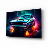 1970 Dodge Challenger  Glass Wall Art || Designer's Collection