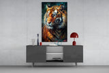 Tiger Glass Wall Art || Designer's Collection