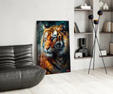 Tiger Glass Wall Art || Designer's Collection