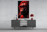 Ape the Thinker Glass Wall Art || Designer's Collection