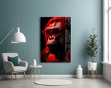 Ape the Thinker Glass Wall Art || Designer's Collection