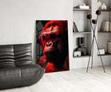 Ape the Thinker Glass Wall Art || Designer's Collection