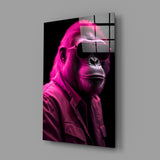 Ape the Cool Glass Wall Art || Designer's Collection