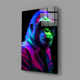 Ape the Cool Glass Wall Art || Designer's Collection