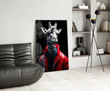 Stylish Giraffe Glass Wall Art || Designer's Collection