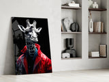 Stylish Giraffe Glass Wall Art || Designer's Collection