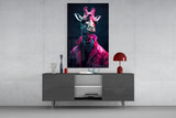 Stylish Giraffe Glass Wall Art || Designer's Collection