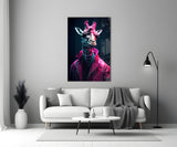 Stylish Giraffe Glass Wall Art || Designer's Collection