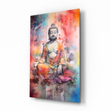 Arte de pared de vidrio de Buddha || Collezione di designer