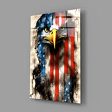 American Eagle Glass Wall Art || Designer's Collection