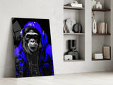 The Ape Glass Wall Art || Designer's Collection