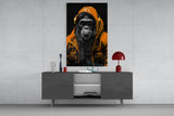 The Ape Glass Wall Art || Designer's Collection