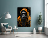 The Ape Glass Wall Art || Designer's Collection