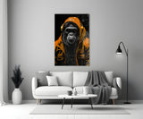 The Ape Glass Wall Art || Designer's Collection