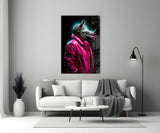 Rhino in Style Glass Wall Art || Designer's Collection