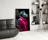 Rhino in Style Glass Wall Art || Designer's Collection