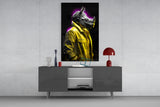 Rhino in Style Glass Wall Art || Designer's Collection