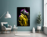 Rhino in Style Glass Wall Art || Designer's Collection