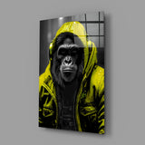 Rebellios Ape  Glass Wall Art || Designer's Collection